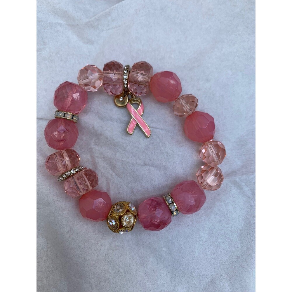 Pink Ribbon Stretch Bracelet